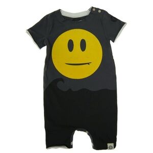 Mini Shatsu Baby One Piece with Yellow Smiley 3 months